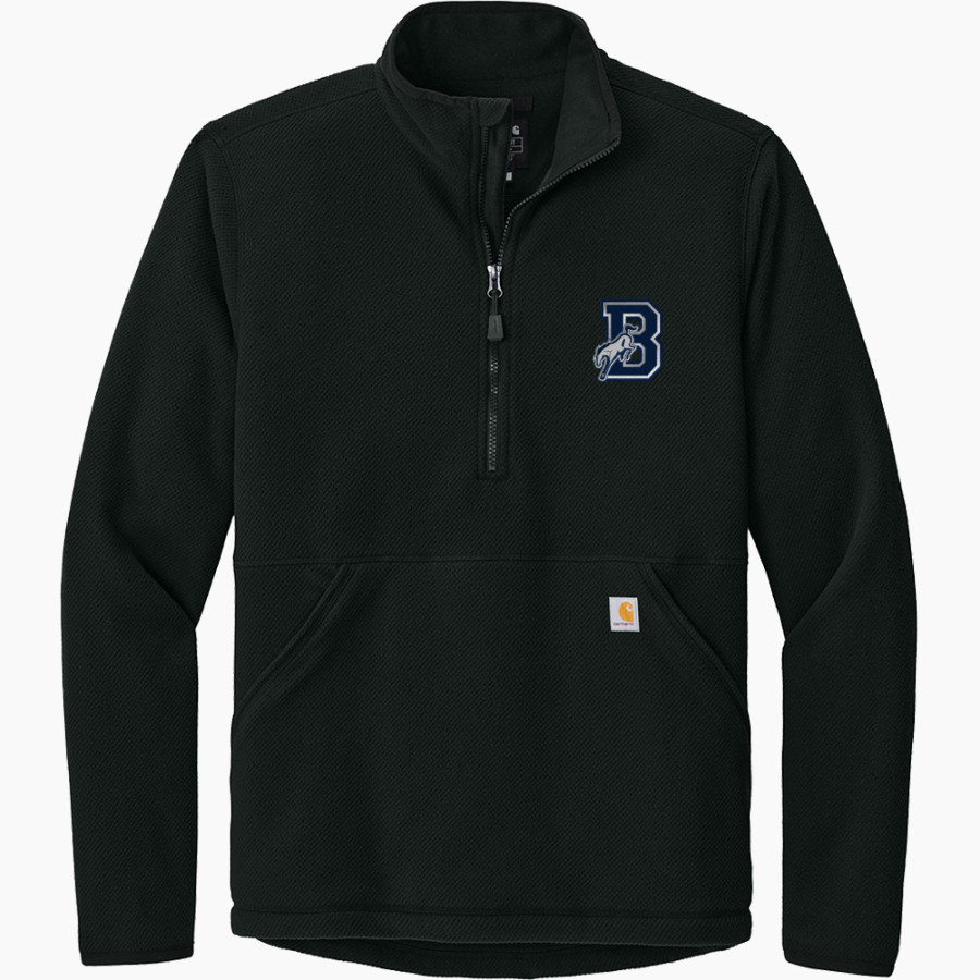William L Callahan Broncos Carhartt Men's Textured 1/2-Zip Fleece Jacket