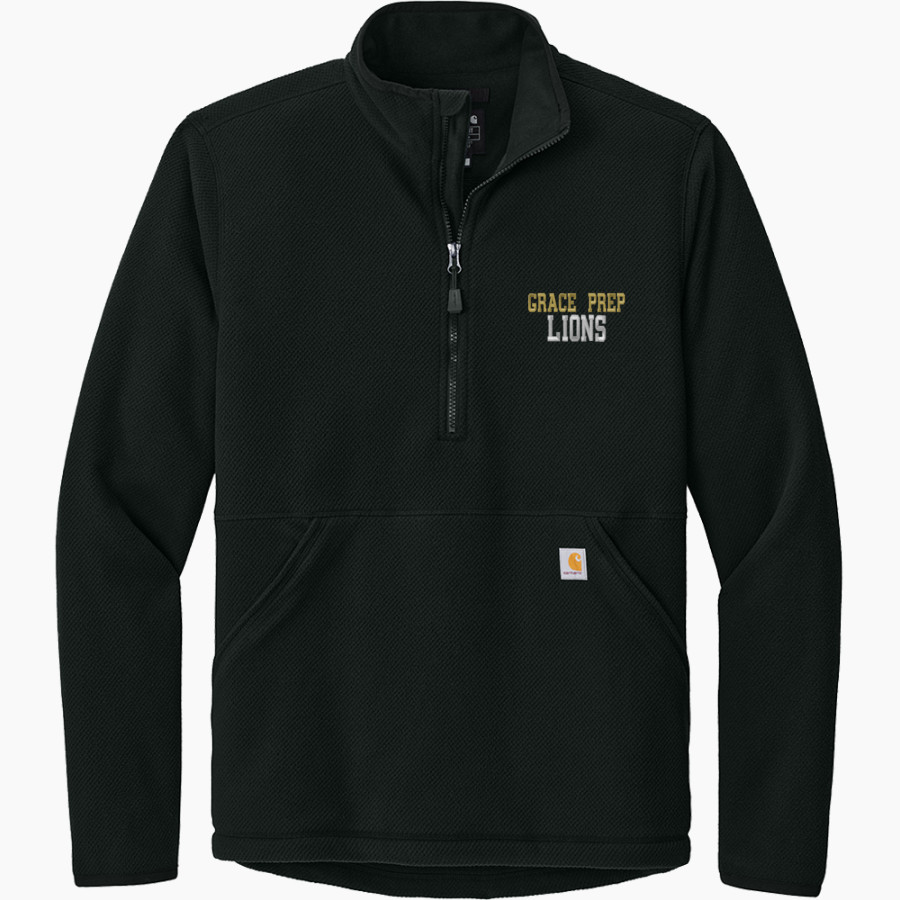 GRACE PREP ACADEMY LIONS <span class="pdp-name-mascot">GRACE LIONS</span> Carhartt Men's Textured 1/2-Zip Fleece Jacket