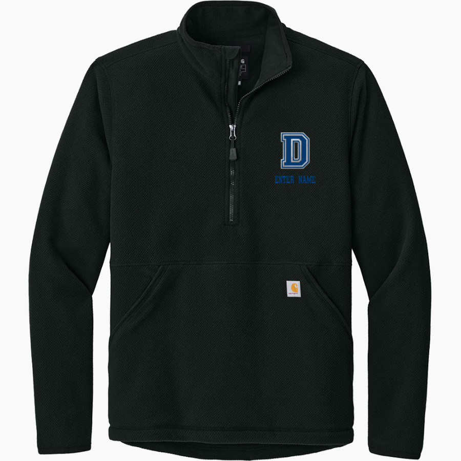 DAVIS SENIOR HIGH SCHOOL BLUE DEVILS <span class="pdp-name-mascot">DAVIS BLUE DEVILS</span> Carhartt Men's Textured 1/2-Zip Fleece Jacket