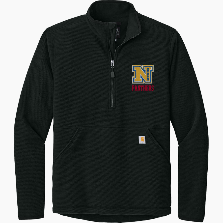 Newberry Youth Football And Cheer Panthers <span class="pdp-name-mascot">Newberry Youth Football And Cheer Panthers</span> Carhartt Men's Textured 1/2-Zip Fleece Jacket