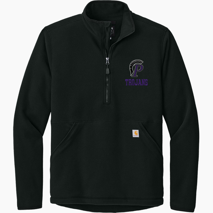 Petaluma Trojans <span class="pdp-name-mascot">Petaluma Trojans</span> Carhartt Men's Textured 1/2-Zip Fleece Jacket