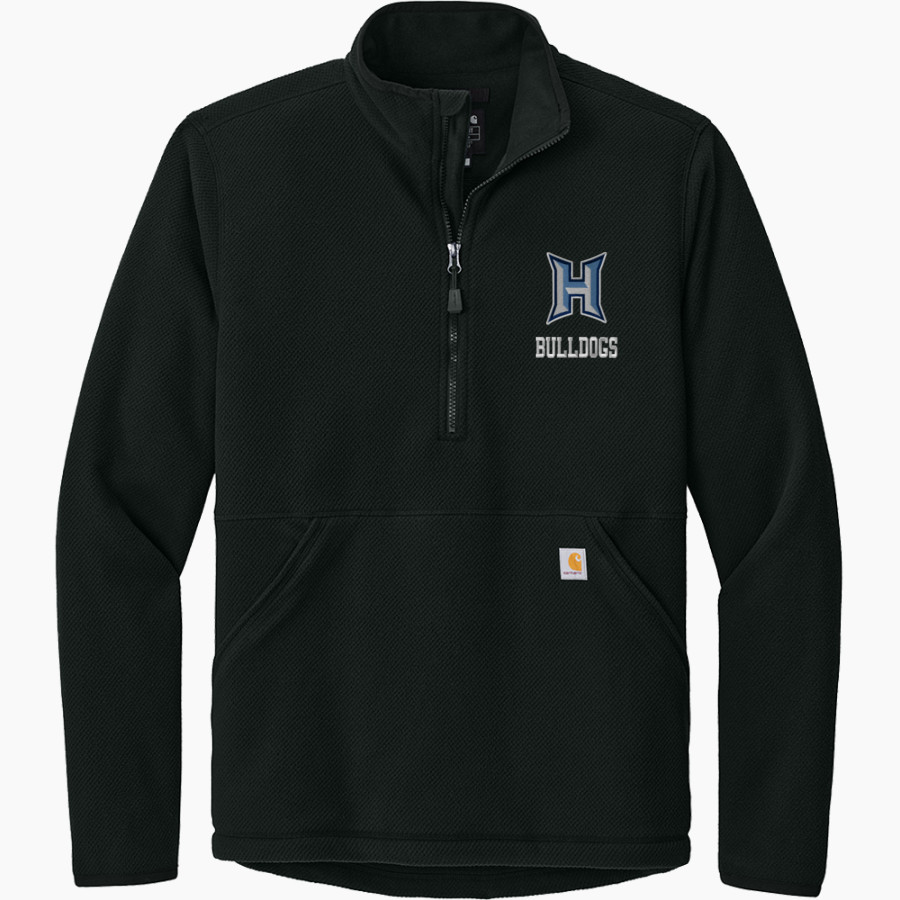 HAMPTON HIGH SCHOOL BULLDOGS <span class="pdp-name-mascot">HAMPTON BULLDOGS</span> Carhartt Men's Textured 1/2-Zip Fleece Jacket