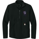 HYDRO-EAKLY HIGH SCHOOL BOBCATS <span class="pdp-name-mascot">HYDRO - EAKLY BOBCATS</span> Carhartt Men's Textured 1/2-Zip Fleece Jacket Front Thumbnail