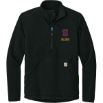 Smyrna Bulldogs <span class="pdp-name-mascot">Smyrna Bulldogs</span> Carhartt Men's Textured 1/2-Zip Fleece Jacket Front Thumbnail