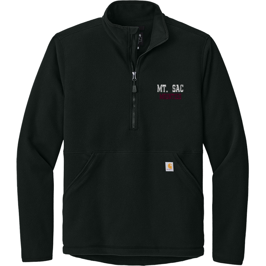 Mt. San Antonio College The Official Store of the Mounties <span class="pdp-name-mascot">Mt. San Antonio Mounties</span> Carhartt Men's Textured 1/2-Zip Fleece Jacket