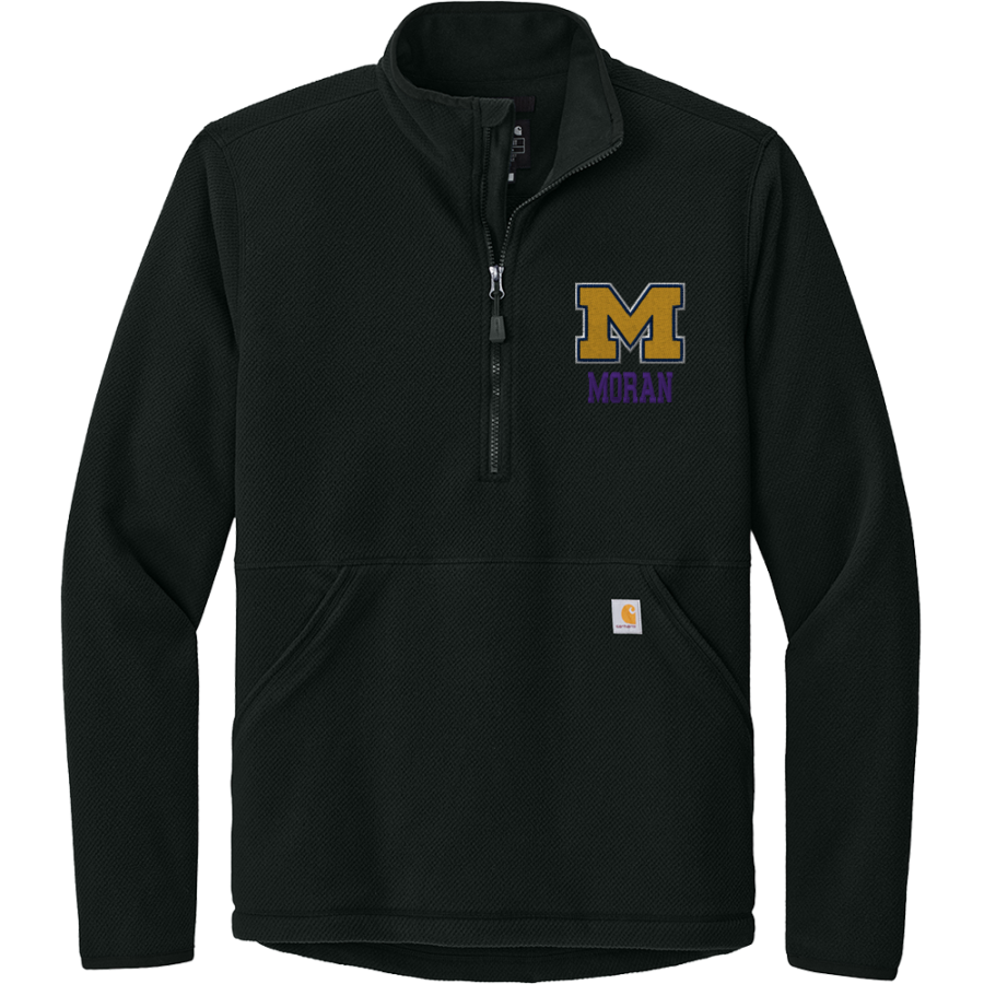 MORAN HIGH SCHOOL BULLDOGS <span class="pdp-name-mascot">MORAN BULLDOGS</span> Carhartt Men's Textured 1/2-Zip Fleece Jacket