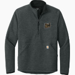 Bryant Bulldogs <span class="pdp-name-mascot">Bryant Bulldogs</span> Carhartt Men's Textured 1/2-Zip Fleece Jacket Front Thumbnail