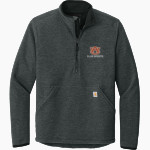 Auburn Tigers Club Sports <span class="pdp-name-mascot">Auburn Tigers</span> Carhartt Men's Textured 1/2-Zip Fleece Jacket Front Thumbnail