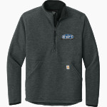 Reach Your Potential Training Carhartt Men's Textured 1/2-Zip Fleece Jacket Front Thumbnail
