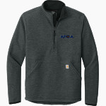 AFCA <span class="pdp-name-mascot">Afca Texas</span> Carhartt Men's Textured 1/2-Zip Fleece Jacket Front Thumbnail