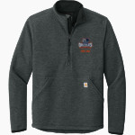 Glenn Grizzlies <span class="pdp-name-mascot">Tom Glenn Grizzlies</span> Carhartt Men's Textured 1/2-Zip Fleece Jacket Front Thumbnail