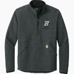 Binghamton University Carhartt Men's Textured 1/2-Zip Fleece Jacket Front Thumbnail