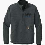 Mounds Park Academy Panthers Carhartt Men's Textured 1/2-Zip Fleece Jacket Front Thumbnail