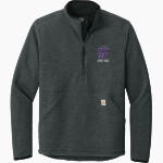JJC Wolves Carhartt Men's Textured 1/2-Zip Fleece Jacket Front Thumbnail