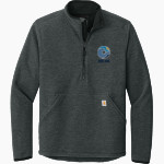 OCEANSIDE UNIFIED OCEANSIDE UNIFIED <span class="pdp-name-mascot">OCEANSIDE UNIFIED SCHOOL DISTRICT</span> Carhartt Men's Textured 1/2-Zip Fleece Jacket Front Thumbnail