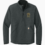 Manassas Park Cougars Carhartt Men's Textured 1/2-Zip Fleece Jacket Front Thumbnail