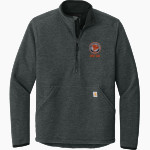 Katz Yeshiva Storm Carhartt Men's Textured 1/2-Zip Fleece Jacket Front Thumbnail
