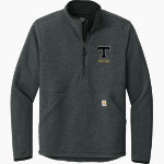 Trumann Wildcats Carhartt Men's Textured 1/2-Zip Fleece Jacket Front Thumbnail