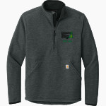Castle Hills Dragons Carhartt Men's Textured 1/2-Zip Fleece Jacket Front Thumbnail