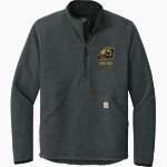 Maranacook Community Black Bears Carhartt Men's Textured 1/2-Zip Fleece Jacket Front Thumbnail