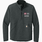 Minot State Beavers <span class="pdp-name-mascot">Minot State Beavers</span> Carhartt Men's Textured 1/2-Zip Fleece Jacket Front Thumbnail