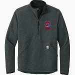 West Valley Rams Online Store <span class="pdp-name-mascot">West Valley Rams</span> Carhartt Men's Textured 1/2-Zip Fleece Jacket Front Thumbnail