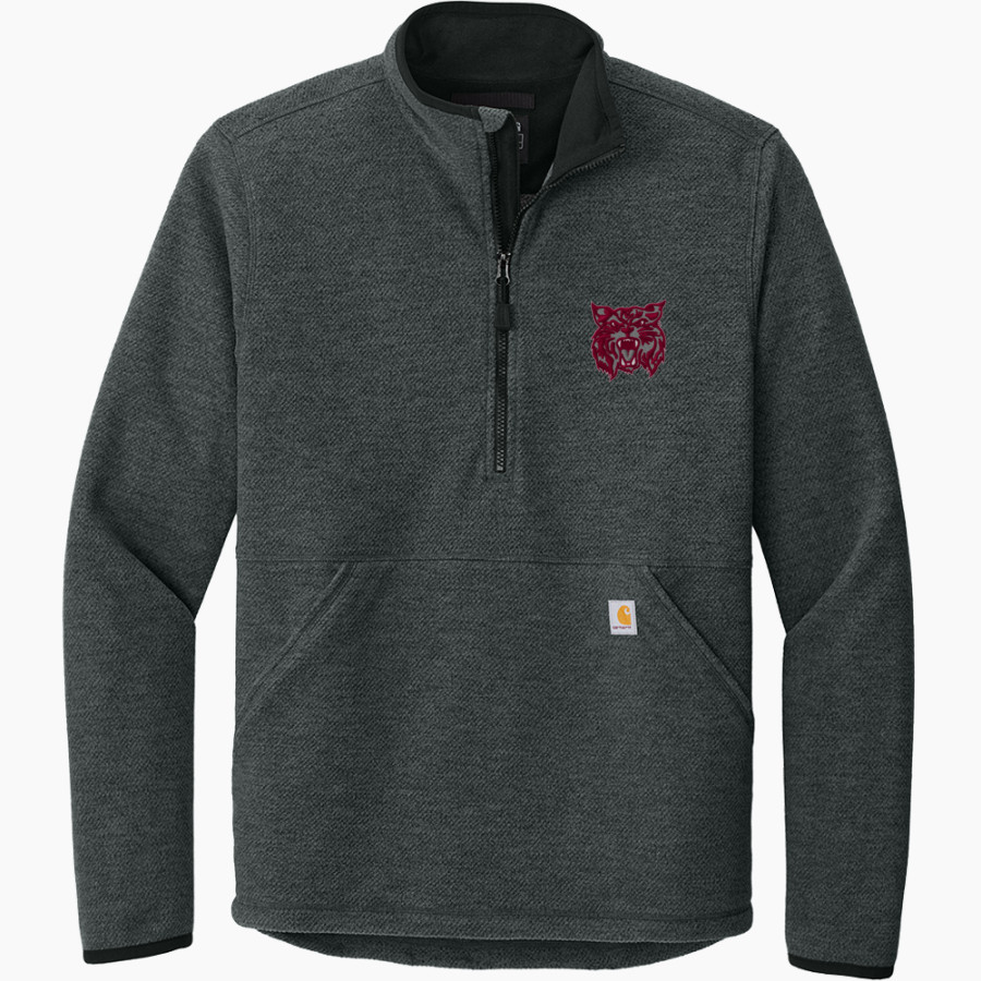 GUNTERSVILLE HIGH SCHOOL WILDCATS Carhartt Men's Textured 1/2-Zip Fleece Jacket