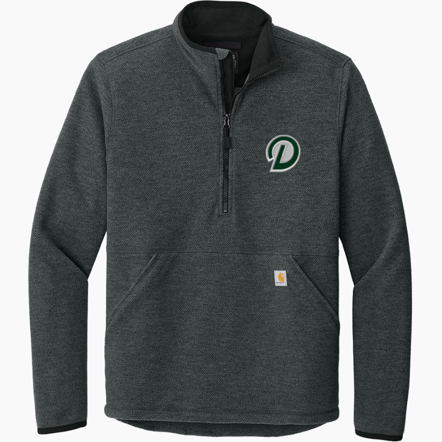 Delta College Pioneers <span class="pdp-name-mascot">Delta College Athletics Pioneers</span> Carhartt Men's Textured 1/2-Zip Fleece Jacket