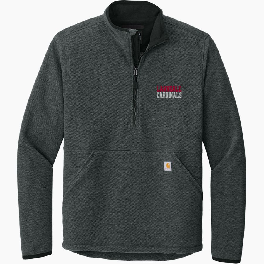 LAWNDALE HIGH SCHOOL CARDINALS <span class="pdp-name-mascot">LAWNDALE CARDINALS</span> Carhartt Men's Textured 1/2-Zip Fleece Jacket