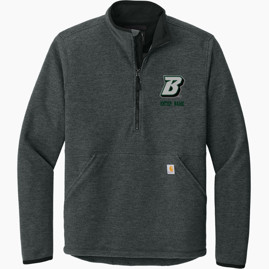 Binghamton University Carhartt Men's Textured 1/2-Zip Fleece Jacket
