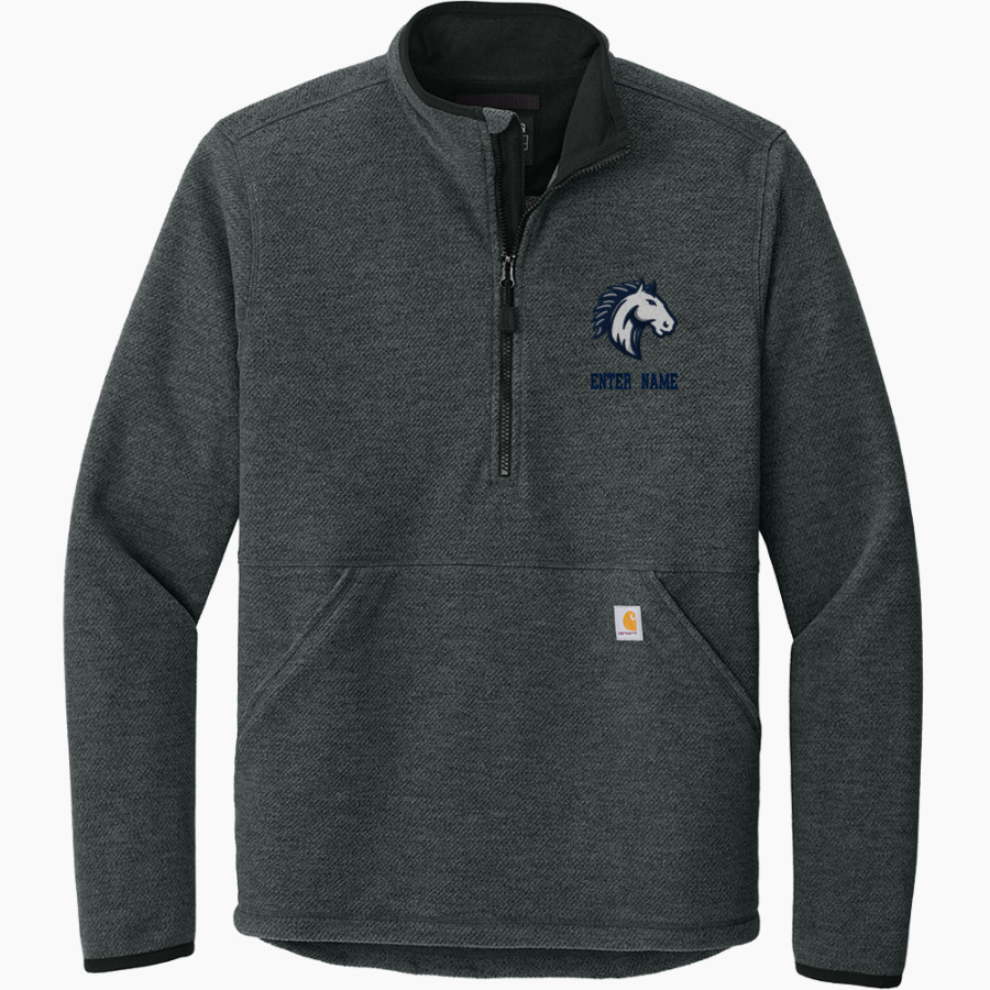 Grand Traverse Academy Mustangs Carhartt Men's Textured 1/2-Zip Fleece Jacket