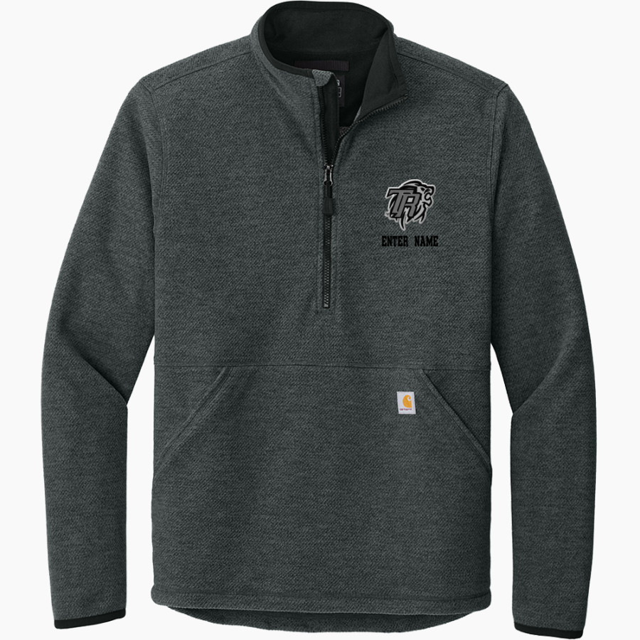 Dr. Thomas Randle Lions <span class="pdp-name-mascot">Thomas Randle HS Lions</span> Carhartt Men's Textured 1/2-Zip Fleece Jacket