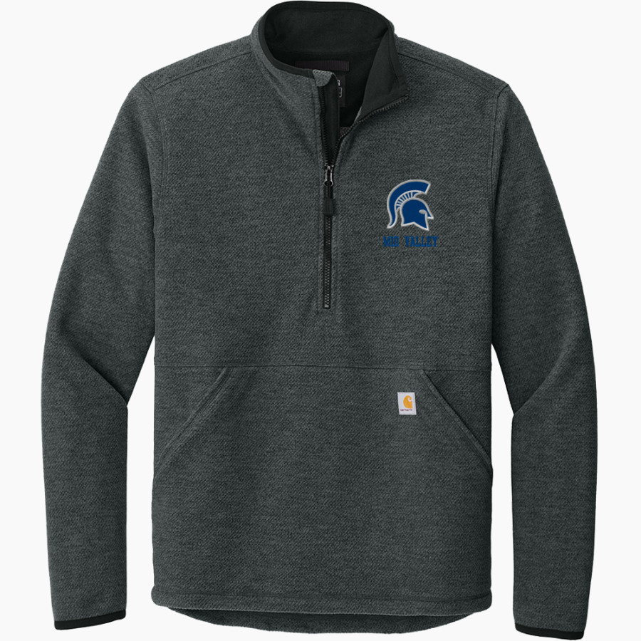 MID VALLEY HIGH SCHOOL SPARTANS <span class="pdp-name-mascot">MID VALLEY SPARTANS</span> Carhartt Men's Textured 1/2-Zip Fleece Jacket