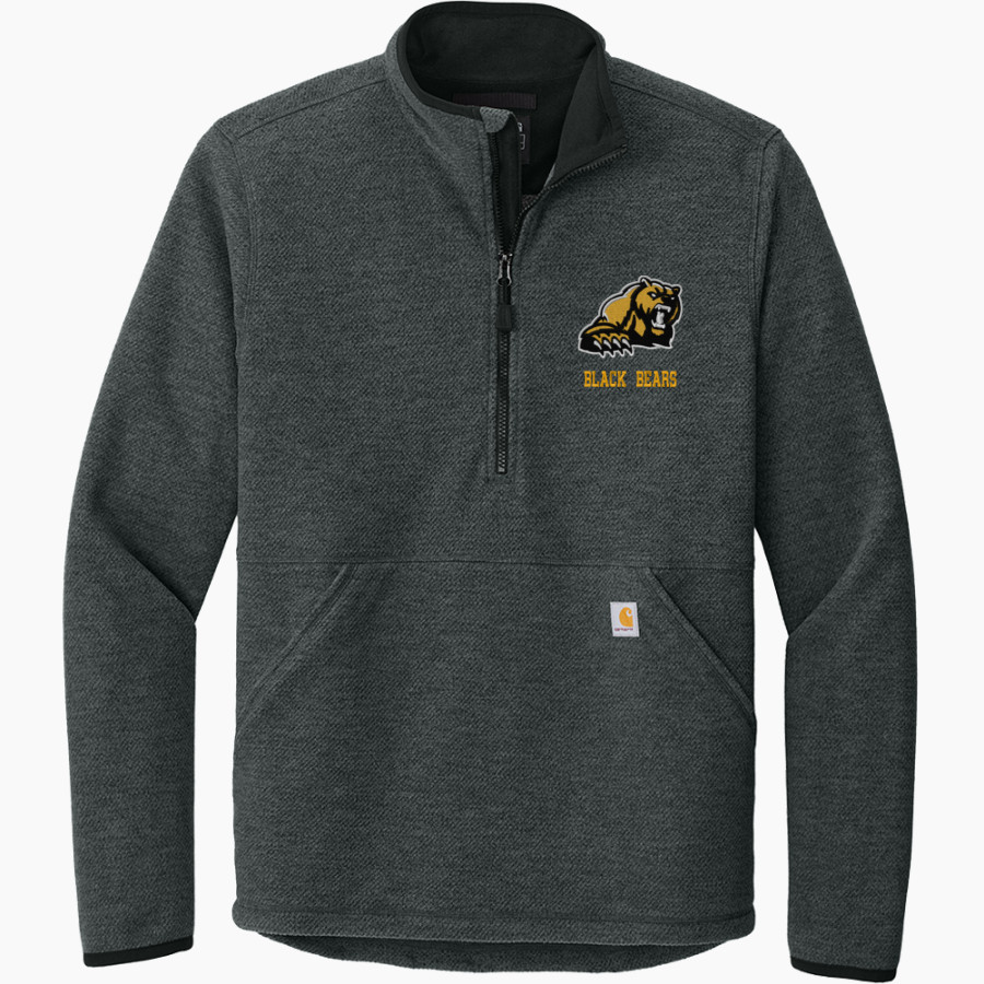 Maranacook Community Black Bears Carhartt Men's Textured 1/2-Zip Fleece Jacket