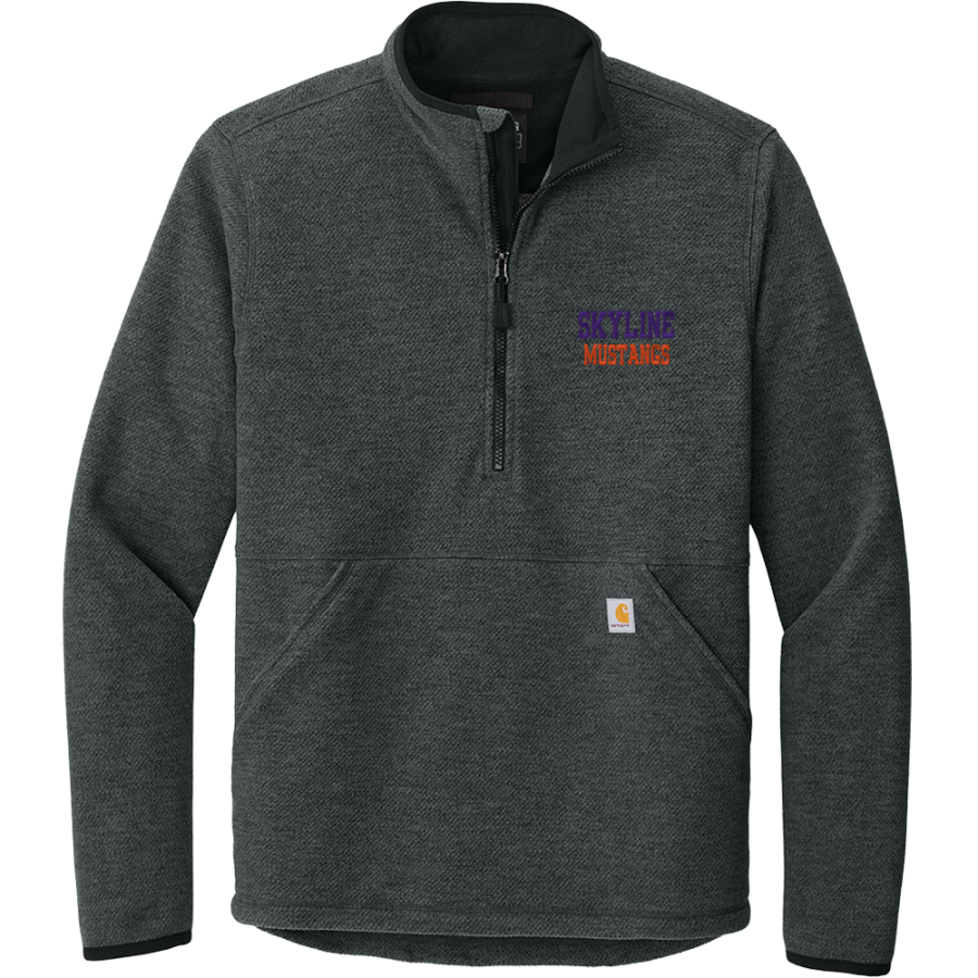 Skyline Gila River Mustangs <span class="pdp-name-mascot">Skyline Mustangs</span> Carhartt Men's Textured 1/2-Zip Fleece Jacket