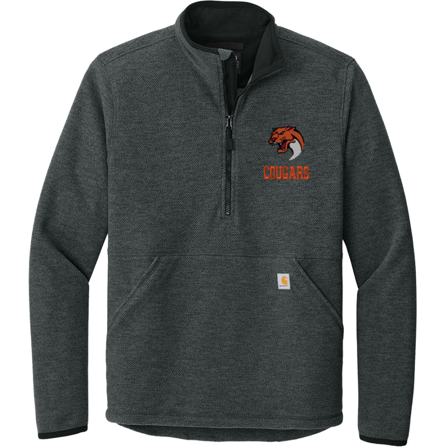 Ainger Cougars <span class="pdp-name-mascot">Ainger Cougars</span> Carhartt Men's Textured 1/2-Zip Fleece Jacket