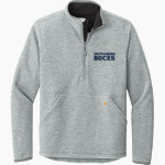 Dutchess BOCES <span class="pdp-name-mascot">Dutchess County BOCES</span> Carhartt Men's Textured 1/2-Zip Fleece Jacket Front Thumbnail