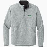 MORIARTY HIGH SCHOOL PINTOS Carhartt Men's Textured 1/2-Zip Fleece Jacket Front Thumbnail