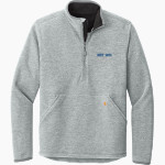 ROCKY BAYOU CHRISTIAN SCHOOL KNIGHTS Carhartt Men's Textured 1/2-Zip Fleece Jacket Front Thumbnail