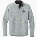 USA PRIME MICHIGAN <span class="pdp-name-mascot">USA PRIME MICHIGAN</span> Carhartt Men's Textured 1/2-Zip Fleece Jacket Front Thumbnail