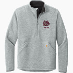 KING'S FORK HIGH SCHOOL BULLDOGS <span class="pdp-name-mascot">KINGS FORK BULLDOGS</span> Carhartt Men's Textured 1/2-Zip Fleece Jacket Front Thumbnail