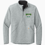 WEST DAVIDSON HIGH SCHOOL DRAGONS Carhartt Men's Textured 1/2-Zip Fleece Jacket Front Thumbnail