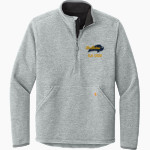 Elm Creek Buffaloes <span class="pdp-name-mascot">Elm Creek Buffaloes</span> Carhartt Men's Textured 1/2-Zip Fleece Jacket Front Thumbnail