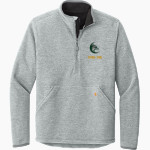 Cypress Creek Coyotes Carhartt Men's Textured 1/2-Zip Fleece Jacket Front Thumbnail