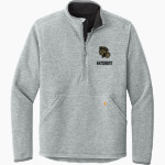 WATERBURY CAREER ACADEMY Spartans <span class="pdp-name-mascot">Waterbury Spartans</span> Carhartt Men's Textured 1/2-Zip Fleece Jacket Front Thumbnail