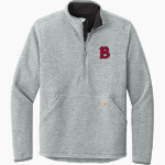 Benedictine University Mesa Redhawks <span class="pdp-name-mascot">Benedictine University Redhawks</span> Carhartt Men's Textured 1/2-Zip Fleece Jacket Front Thumbnail