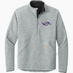 First Baptist Hurricanes <span class="pdp-name-mascot">First Baptist Hurricanes</span> Carhartt Men's Textured 1/2-Zip Fleece Jacket Front Thumbnail