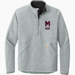 Mash Athletics <span class="pdp-name-mascot">Minnesota Mash Baseball Club</span> Carhartt Men's Textured 1/2-Zip Fleece Jacket Front Thumbnail