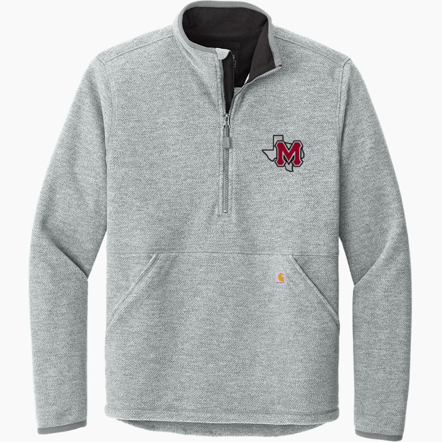 MARTINSVILLE HIGH SCHOOL PIRATES Carhartt Men's Textured 1/2-Zip Fleece Jacket