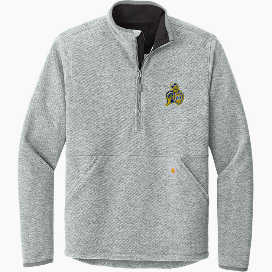 Madonna Crusaders Carhartt Men's Textured 1/2-Zip Fleece Jacket
